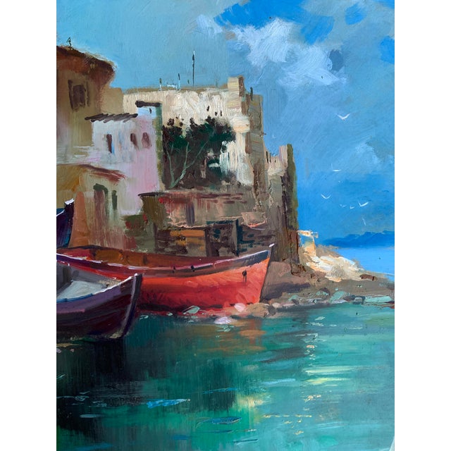 Oil Painting on the Seashore Yuriy Suprunchuk For Sale - Image 9 of 13