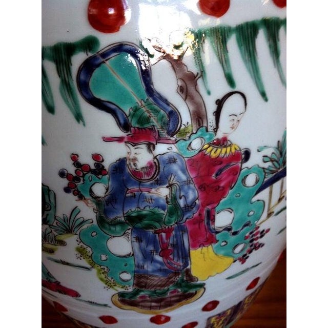 Chinese Antique Chinese Ceramic Garden Stools - a Pair For Sale - Image 3 of 6