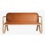 Kolho two seater natural, cognac leather by Made by Choice with Matthew Day Jackson Kolho Collection Dimensions: 130 x 60...