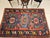 French Provincial Antique Caucasian Kazak Rug, Hand-Knotted Wool Pile, Geometric Design, Red & Blue, 5' x 7' For Sale - Image 3 of 12