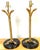 Metal Pair Italian Neoclassical Gilt Metal Three-Serpent Table Lamps, Marble Bases For Sale - Image 7 of 13