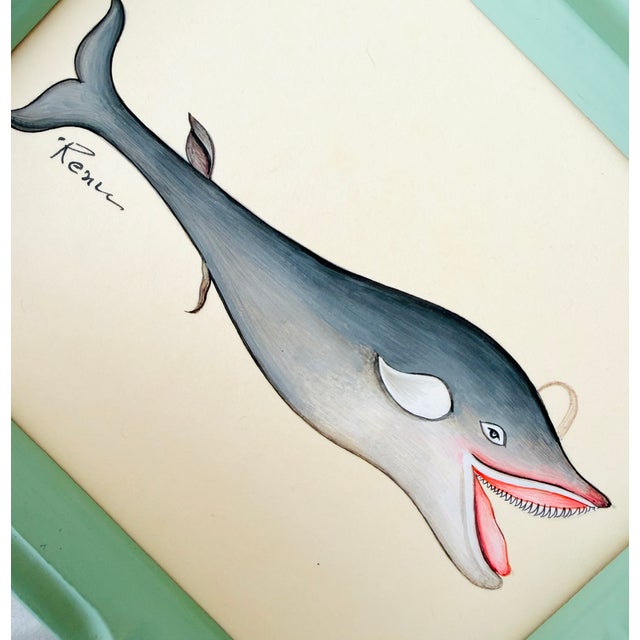 The whale’s wonderfully expressive face is brought to life through its mischievous eye, gently arched brow, wide-open...