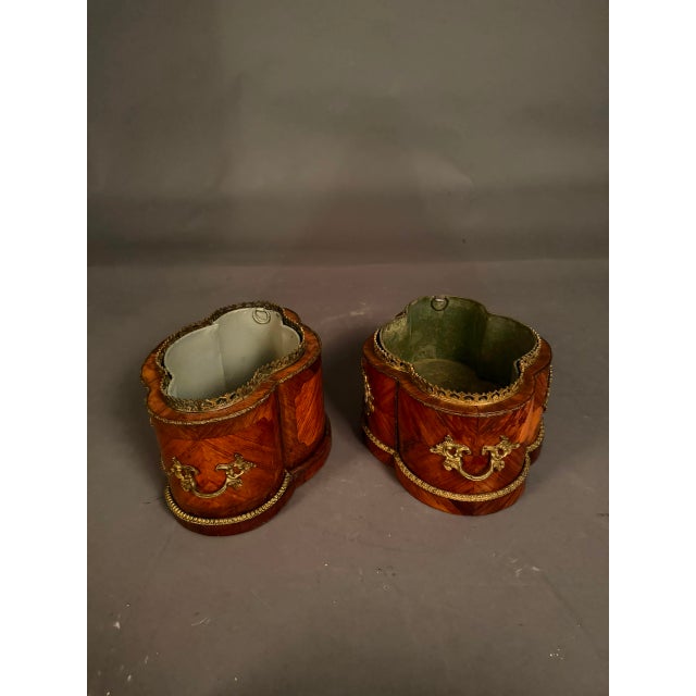 Pair of Louis XV Style French Jardinières, Circa 1890 For Sale - Image 13 of 15