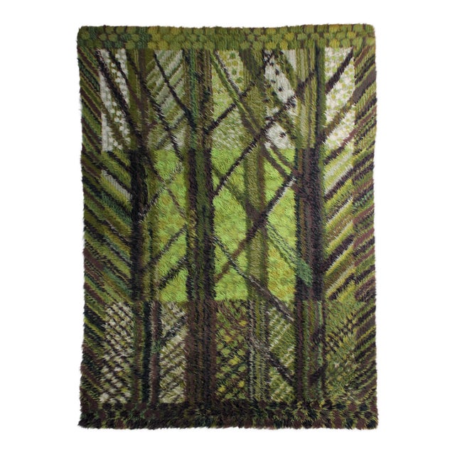 Kolmården Pure Wool Rya Rug by Marianne Richter, 1950 For Sale