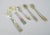 1980s Vintage Mother of Pearl Varied Caviar Serving Spoons -Set of 5 For Sale - Image 5 of 6