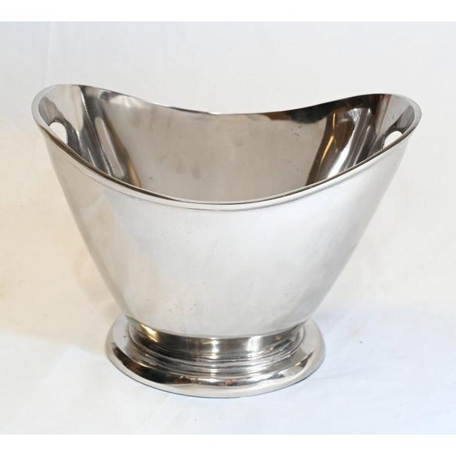 Silver-Plated Champagne Bucket For Sale - Image 3 of 5