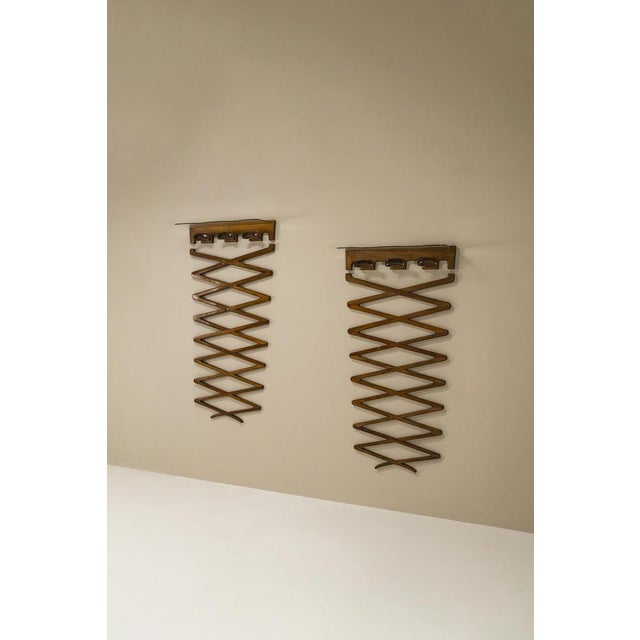 Coat Hangers by Osvaldo Borsani for Arredamenti Borsani Varedo, Italy, 1942, Set of 2 For Sale - Image 6 of 16