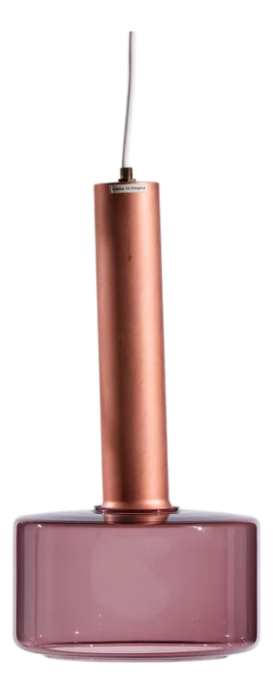 Tapio Wirkkala for Idman Finnish Glass Pendant Light - Cranberry