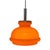 Orange Pendant Light in Opaline Glass, 1960s For Sale - Image 3 of 8