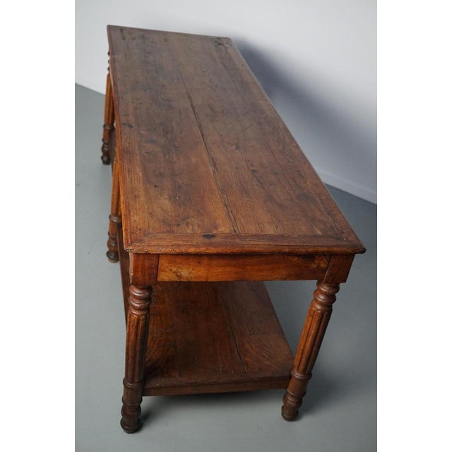 Antique French Rustic Oak Console, 19th Century For Sale - Image 13 of 18
