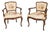 Antique Venetian Walnut Armchairs from Noble Residence, Italy, 1880, Set of 2 For Sale