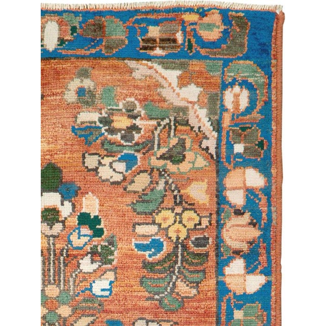 A vintage Persian malayer rug from the mid-20th century. Malayer town and the surrounding weaving area of about 120...