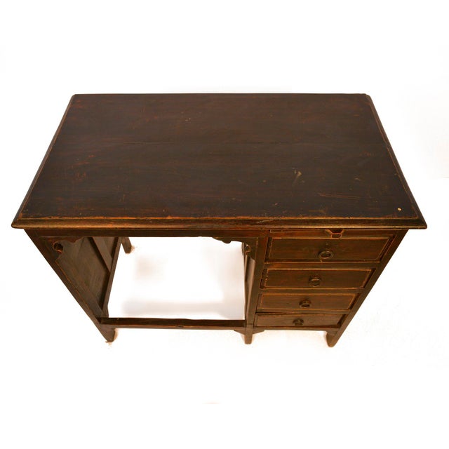 Vintage Birch Desk, 1980s For Sale - Image 4 of 6
