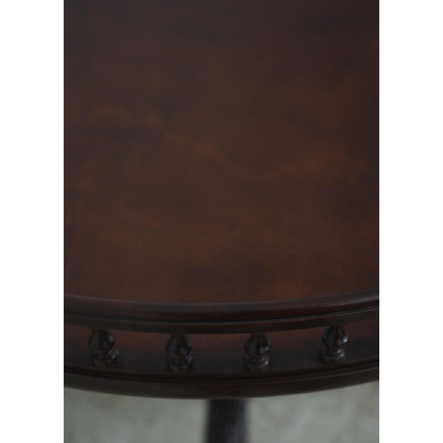 Wood Baker Stately Homes Mahogany Tilt Top Table For Sale - Image 7 of 17