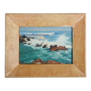 Small Mid 20th Century Margaret Goddard Carlson Seascape Painting