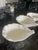 Vintage Majolica-Style White Cabbage Leaf Dessert Bowls, set of 12 For Sale - Image 9 of 11