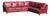 Oxblood Red Leather Sectional Sofa by Bradington Young LLC For Sale