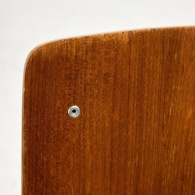 Teak Chair on Metal Base For Sale - Image 15 of 18