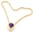 Tiffany and Co. Tiffany & Co. Paloma Picasso 18k Gold Large Amethyst Pendant Necklace For Sale - Image 4 of 10