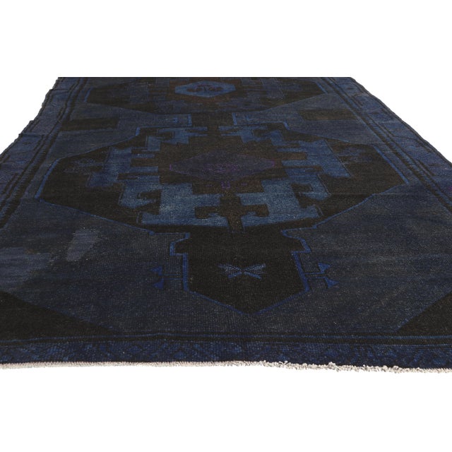 Vintage Turkish Overdyed Oushak Rug, 05'09 X 14'05 For Sale - Image 4 of 10