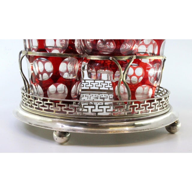 Cruet Set with Silver Structure, Set of 3 For Sale - Image 6 of 9