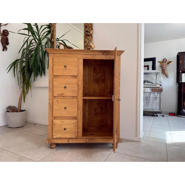 Rustic Farmhouse Pantry Cupboard For Sale - Image 4 of 13