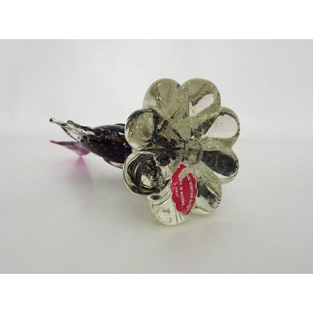 Red and Transparent Murano Blown Glass Fish from Made Murano Glass, 1970s For Sale - Image 10 of 11