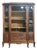 Empire Style Mahogany Display Cabinet Bookcase For Sale