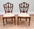 Hepplewhite Style Shield-Back Dining Chairs, Set of 2 For Sale - Image 3 of 3