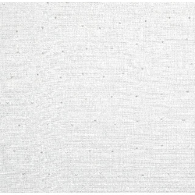Hollywood Regency Vintage Hollywood Regency Voyage Maison Pearl Embellished Snow Boucle Tweed Fabric- 4 Yards For Sale - Image 3 of 9