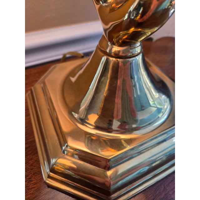 Vintage Stiffel Brass Barley Twist Lamps - A Pair For Sale - Image 10 of 15