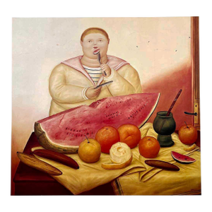 Fernando Botero 22 Boy Eating a Watermelon 1983