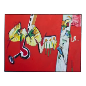 Abstract Oil on Canvas Painting by James L. Bruch