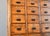 Metal Bank of Pine Workshop Drawers, 1940s For Sale - Image 7 of 13