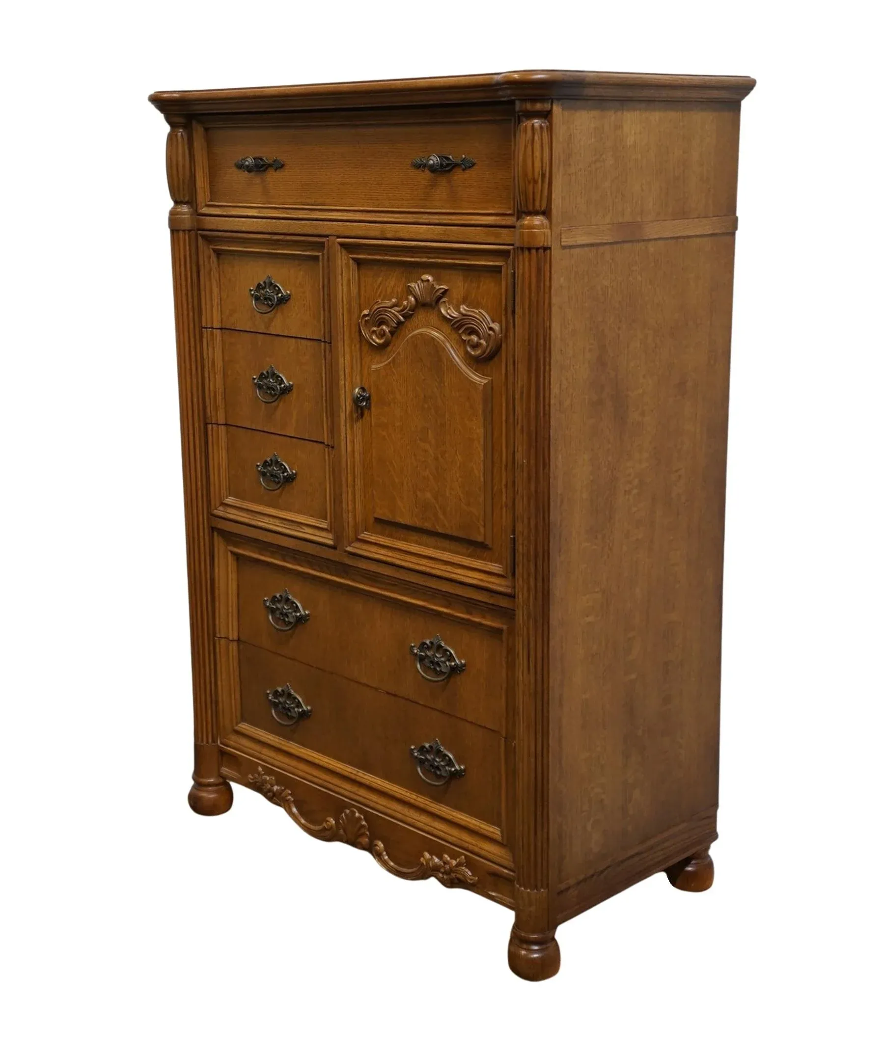 Stanley Furniture Quarter Sawn Oak Victorian Inspired 37