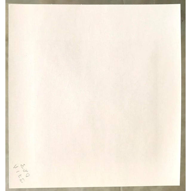 1980s 1983 "Figural Composition Orange" Hand Signed Lithograph by Gif Wagner For Sale - Image 5 of 5