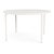 Brown Jordan Kantan Aluminum 48" Round Dining Table in Chalk For Sale