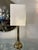 1970s Brass Table Lamp with a Faux Bamboo Stem, 1970s For Sale - Image 5 of 13