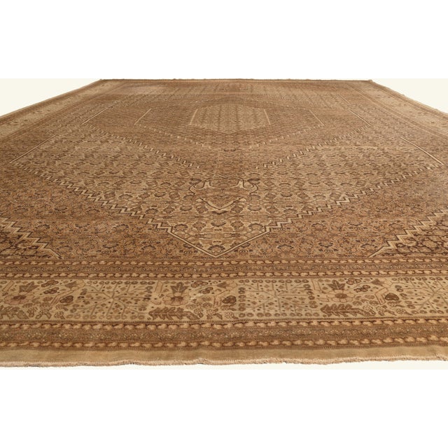 Contemporary Antique Haji Khalili Persian Tabriz Rug, 14'09 X 22'01 For Sale - Image 3 of 10