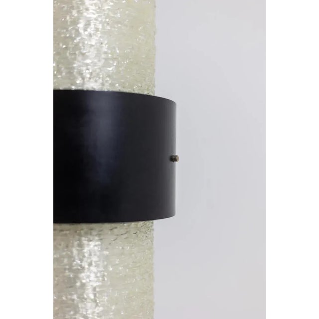 Tripod Table Lamp in Granite Acrylic Glass and Lacquered Metal, 1950s For Sale - Image 4 of 8