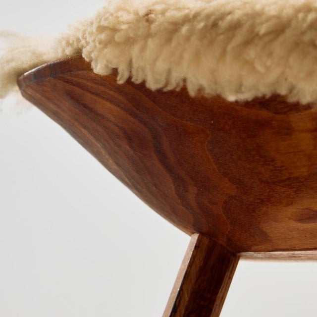 Handcrafted Milking Stool, 1950s For Sale - Image 4 of 14