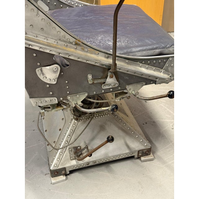 1940-1950’s USAF Aluminum Aircraft Seat For Sale In Palm Springs - Image 6 of 18