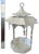 1980s Large Heavy Cast Aluminum Chinoiserie Pagoda Lantern & Centerpiece With Hanging Fish, 17" For Sale - Image 9 of 9