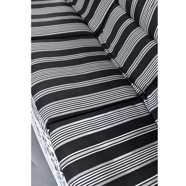 Plastic Restored Russell Woodard Spun Fiberglass Vintage Outdoor Sofa For Sale - Image 7 of 14