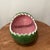 Crafted with a keen eye for detail, this Mid 20th Century Ceramic Glazed Fruit Watermelon Oval Basket exudes a timeless...