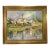 Late 20th Century Anna Olszewska - Riverside Village, Oil on Canvas For Sale