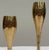 Mid-Century Modern Vintage Brass Goblet Style Candle Holders, a Pair For Sale - Image 3 of 4