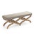 The Crescenzo Bench from Zentique extends the collection's signature ornate X-base design to a longer double form, with...