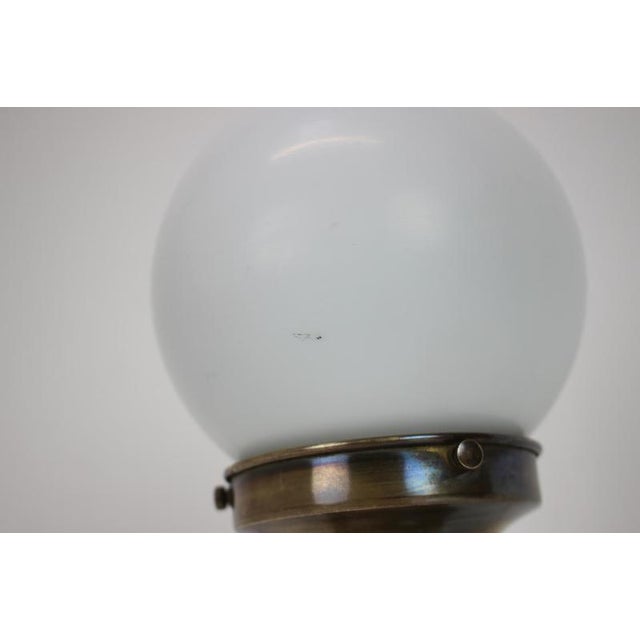 Metal Art Deco Czechoslovakian Table Lamp, 1930s For Sale - Image 7 of 11