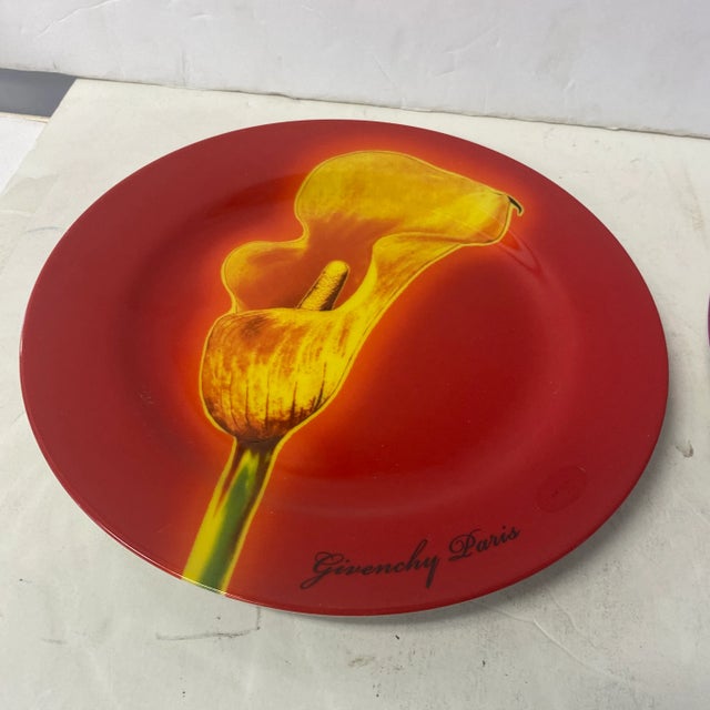 Purple 190s Givenchy Paris Appetizer Plates- a Pair For Sale - Image 8 of 9